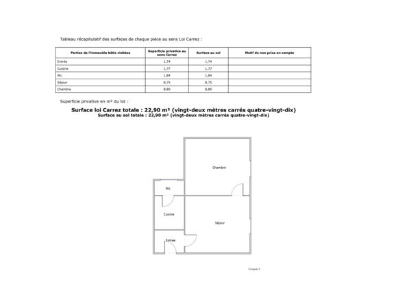 Appartement à vendre 2 pièces 23 m² Paris 10