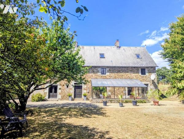 Maison en pierre avec dépendances – Terrain arboré de 2 046 m²