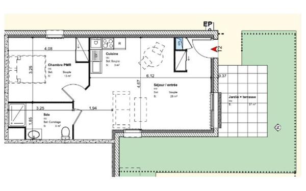 Appartement à louer    2 pièces • 50 m2 Saran