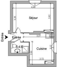 Appartement · Location Villeurbanne (69100) 1 pièce · 28m²