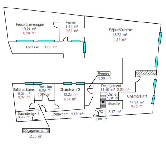Beau Duplex 4/5 ch entièrement rénové en plein coeur de Lons