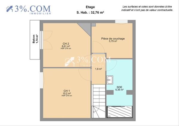 Maison 4 pièce(s) 3 chambre(s) 68 m²