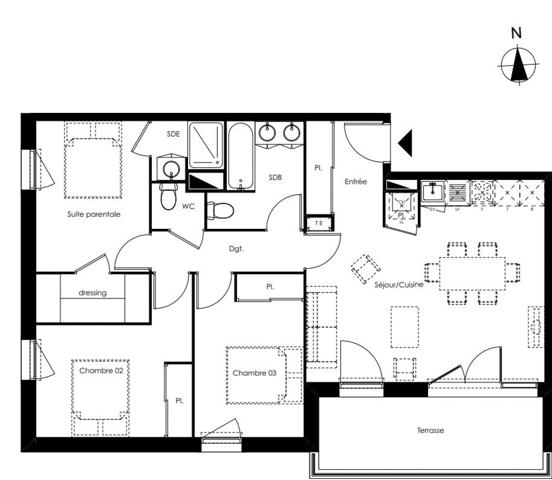 Appartement T3 Neuf Bassin Arcachon