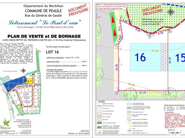 Terrain - Vendu - 558 m² - PEAULE | The Door Man