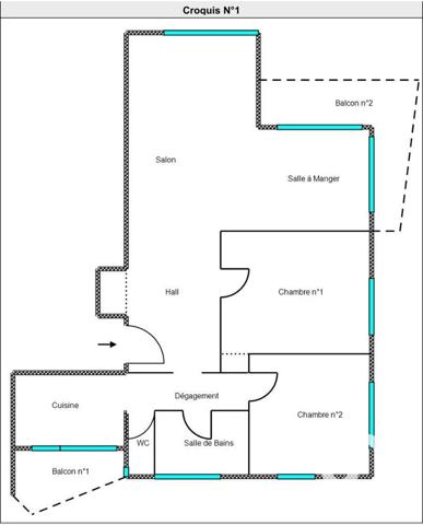 Appartement à vendre 3 pièces 74 m² Cagnes-sur-Mer