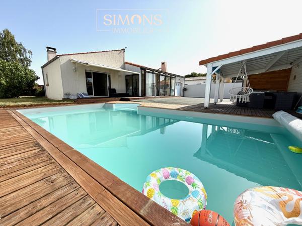 Maison familiale 5 pièces porte de La Rochelle La Jarrie (Groleau) – Piscine – Calme