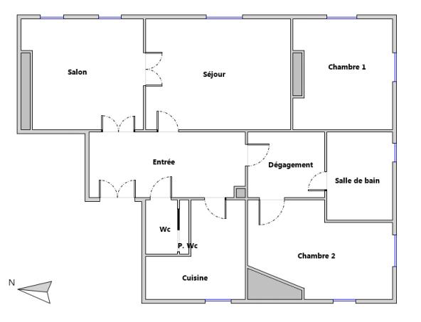 Appartement 4 pièces - 80 m² Exclusivité efficity