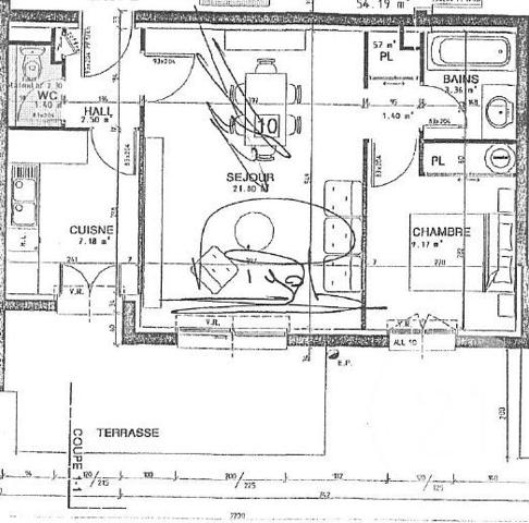 Appartement T2 à vendre  2 pièces - 46,84 m2 BOZOULS - 12