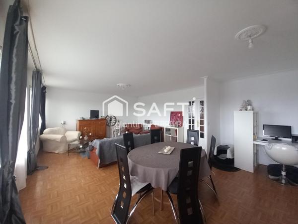 CHATEAUROUX, APPARTEMENT T3 DE 107M² AVEC BALCONS, GARAGE ET CAVE