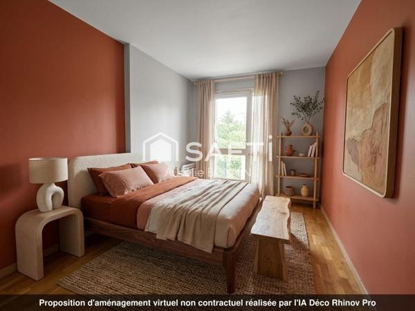 Talence appartement 3 chambres possibilité 4 avec terrasse privative, parking fermé  et cave