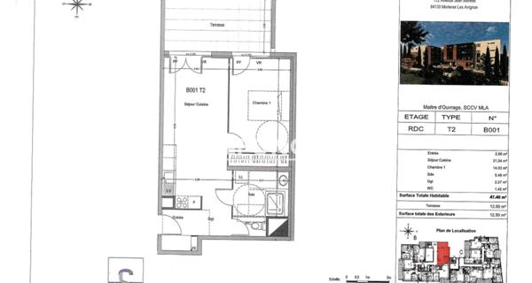 Location Appartement 2 pièces 47.4 m² - Morières-lès-avignon 84310
