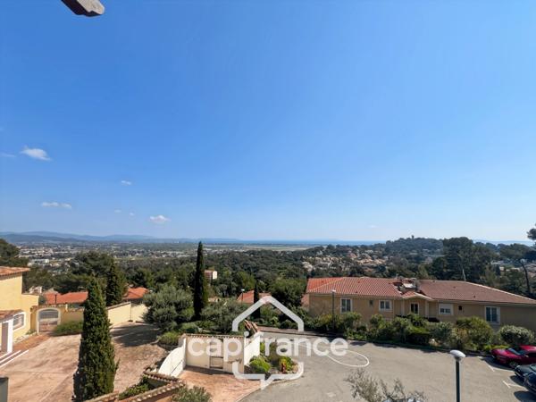 Appartement à vendre 4 pièces HYERES (83), Costebelle, Parc de la Luquette, Dernier étage, vue Mer. DOUBLE GARAGE.