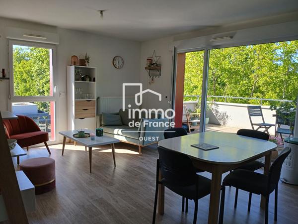 ANGERS  PROX.EBLE /FREMUR : APPARTEMENT T3 AU DERNIER ETAGE