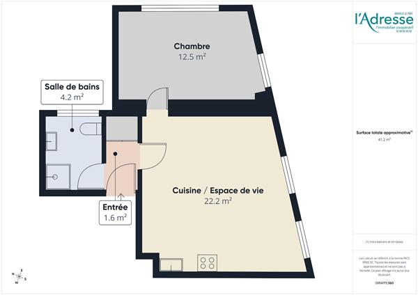 Appartement Alfortville 2 pièce(s) 41.08 m2