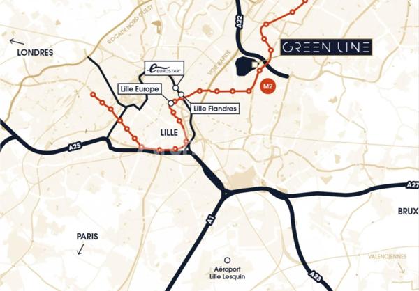 Bureaux neufs à louer au pied du métro - prestations haut de gamme