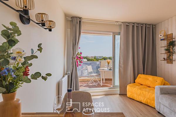 Studio avec vue bassin et forêt à Pereire
