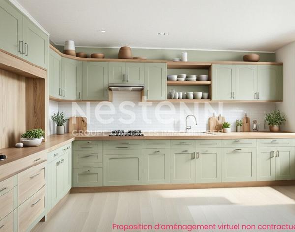 A vendre à Aurillac, quartier Belbex, sur terrain clos d'environ 600m², Maison de type 4 d'une surface de 111 m²