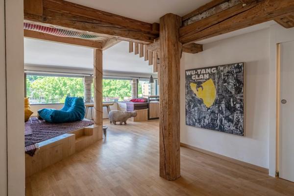 LYON 5 - Quai de Saône - Appartement de 122 m² rénové - Duplex - 2 chambres - Vue Saône et Croix-Rousse