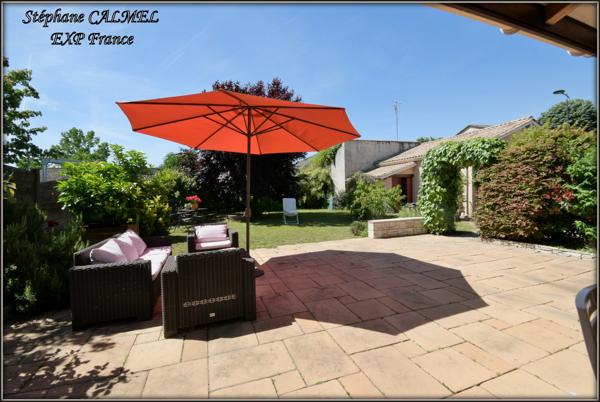Maison plain-pied  130 m² - 3 chambres - Garage