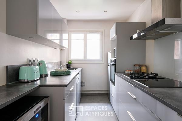 Ancien rénové avec balcon et vue dégagée à Jean Macé