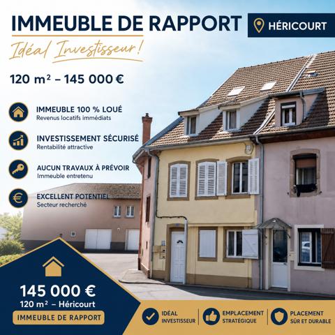 Immeuble de rapport loué – Héricourt – Rendement brut 9,27 %