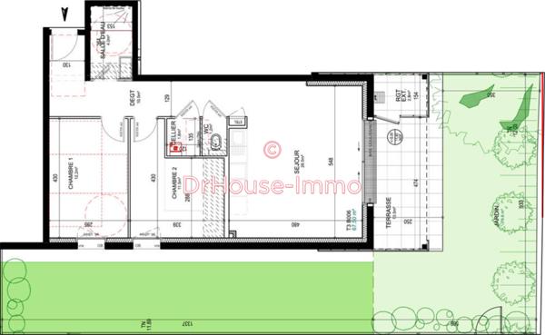 Appartement à vendre 3 pièces de 67 m²