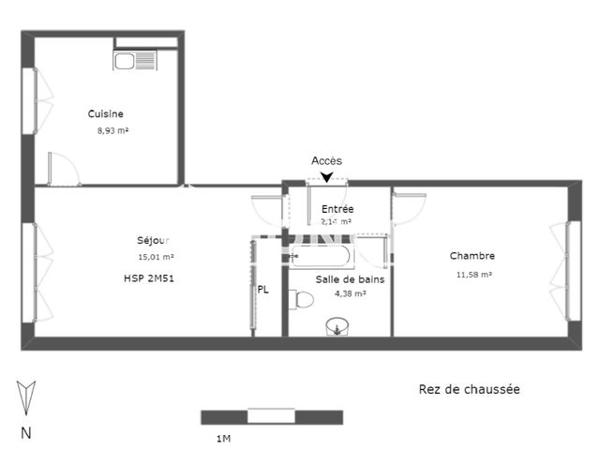 Location Appartement 2 pièces 43.24 m² - 24 AVENUE MARECHAL LECLERC Clermont Ferrand 63000