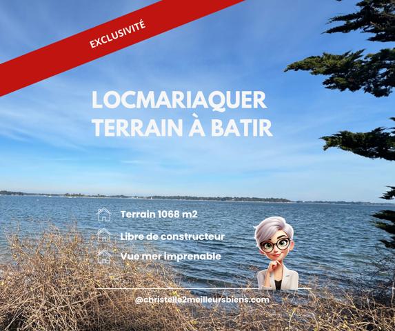TERRAIN CONSTRUCTIBLE FACE À LA MER À LOCMARIAQUER