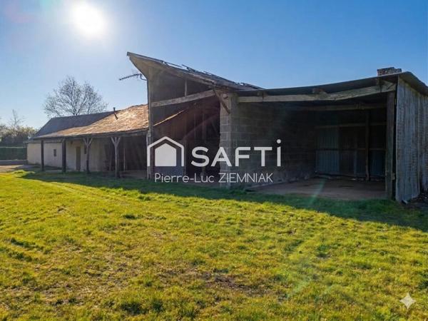 Terrain viabilisé de 4 071 m² + maison à réhabiliter