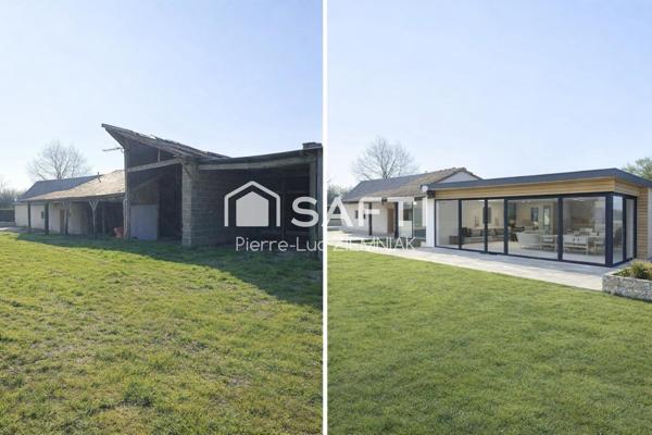 Terrain viabilisé de 4 071 m² + maison à réhabiliter