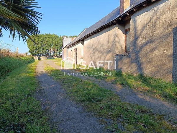 Terrain viabilisé de 4 071 m² + maison à réhabiliter