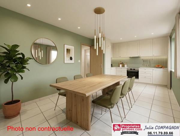 Maison 1 chambre 42 m²  garage jardin et grenier aménageable