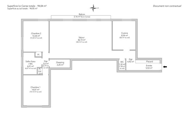 Appartement Paris 18e - LAMARCK