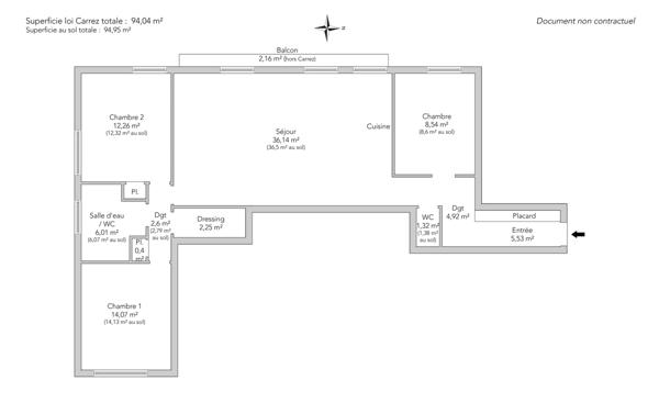 Appartement Paris 18e - LAMARCK