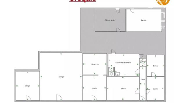 Ensemble immobilier de caractère avec 325 m² exploitables sur un terrain de 1 000 m².