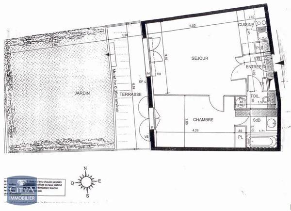 Appartement à louer 2 pièces 46.99m² Montesson (78360)