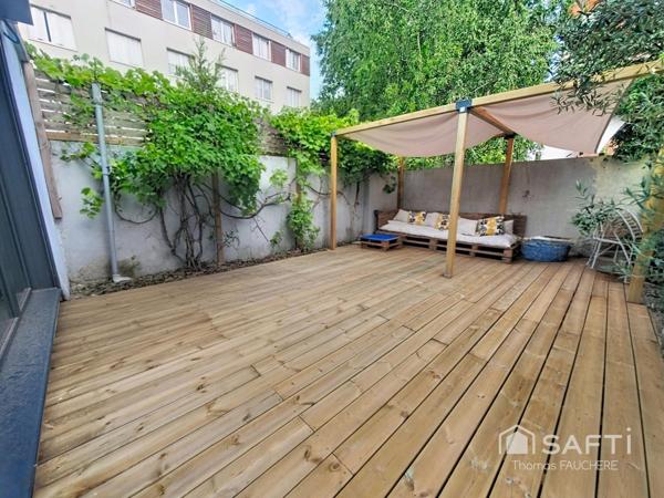 Duplex 60m² Centre-ville, Jardin 80m², RER E 15mn