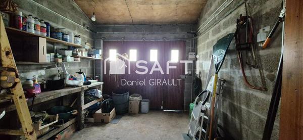 Maison T3 véranda et annexe, terrain de 1216 m²