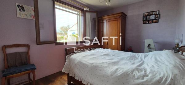 Maison T3 véranda et annexe, terrain de 1216 m²