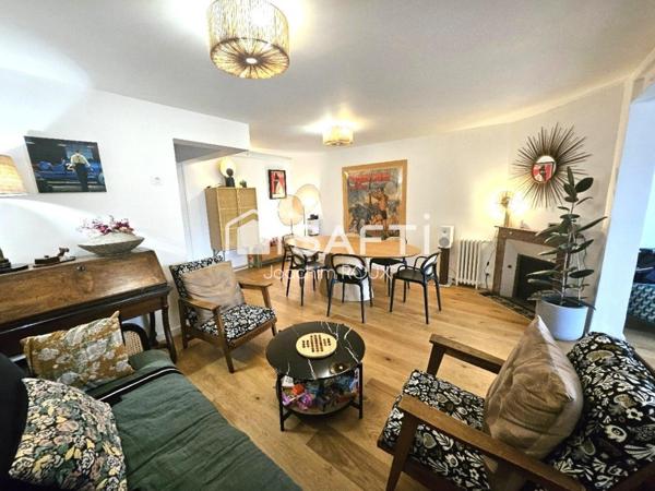 Maison 3 chambres, bureau et jardin