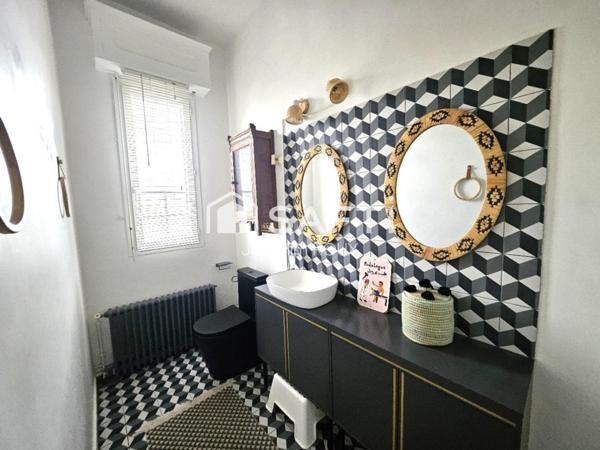 Maison 3 chambres, bureau et jardin