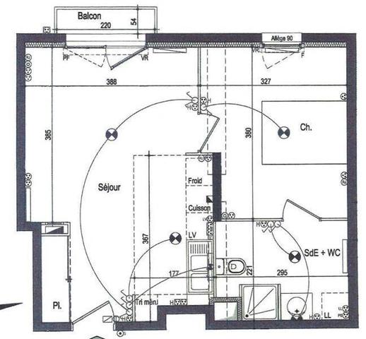 Appartement 2 pièces                                        - 44800 Saint-Herblain Réf : 12069