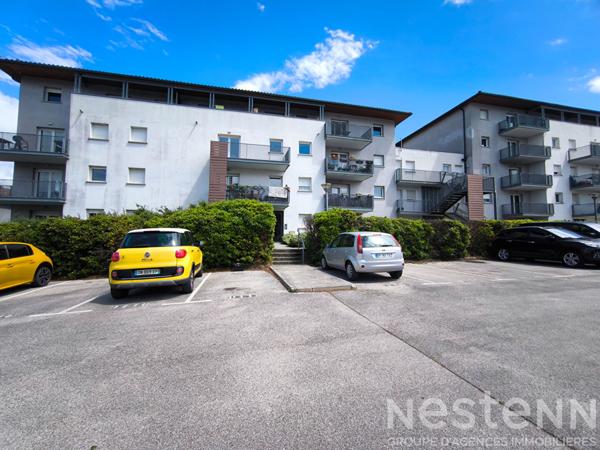 Appartement T2 avec balcon vue dégagée, ascenseur, parking privatif et résidence sécurisée