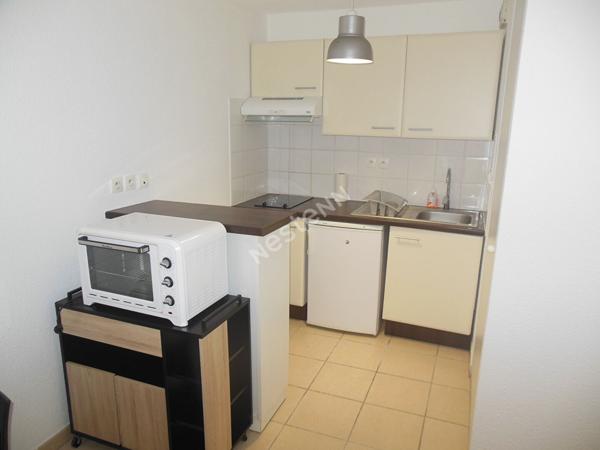 Toulouse 31400 Rangueil T2 meublé de 39.42m² terrasse de 4,.95m² 2 places de parking , bien agencé et calme avec vue arborée