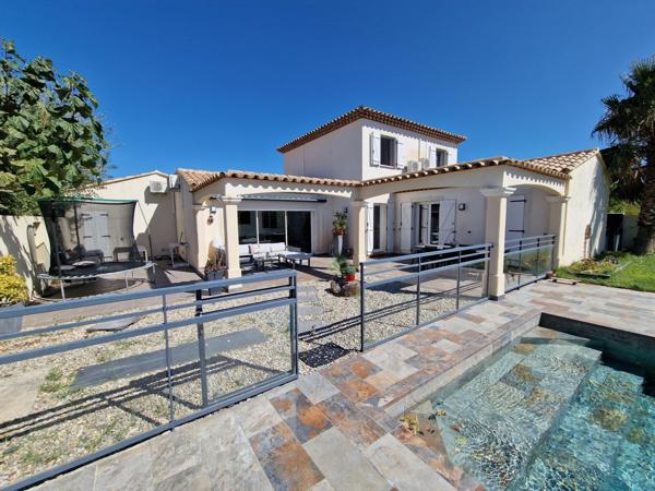 maison 4 chambres + bureau avec piscine