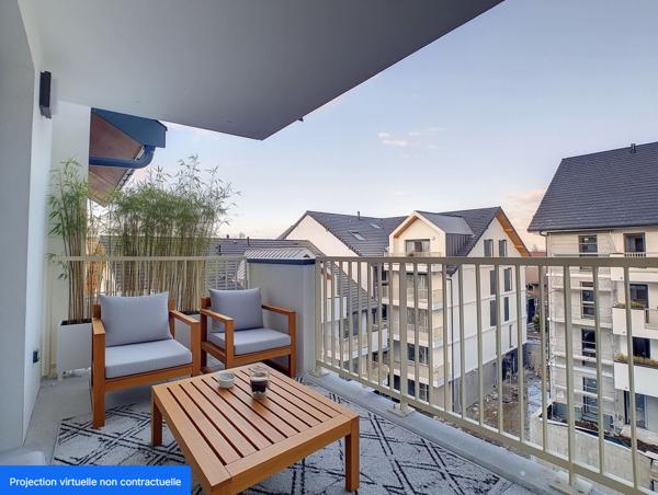Appartement T2 de 42 m² avec parking couvert dans une résidence avec ascenseur au centre de Bons-en-chablais