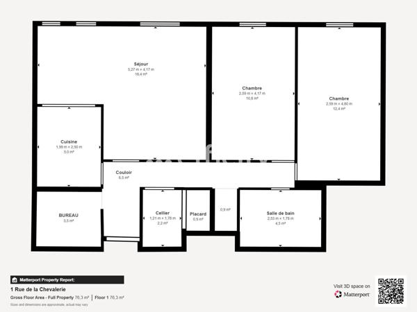 Appartement 3 pièces - 65 m²