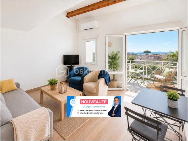 Situé sur la rive droite de Palavas-les-Flots, au 2ᵉ et dernier étage, venez découvrir ce superbe T2 bis en duplex entièrement rénovév avec belle terrasse et sa vue dégagée

L’appartement se compose d’une belle pièce de vie avec cuisine aménagée et entièrement équipée, ainsi que d’un espace buanderie. Une salle d’eau et un WC indépendant complètent ce niveau.

À l’étage, vous découvrirez une grande mezzanine aménagée en espace détente avec canapé convertible, offrant la possibilité de disposer d’un couchage supplémentaire ou d’un espace bureau. Elle bénéficie également d’un grand placard de rangement.

Une chambre indépendante avec grand placard et Velux motorisé complète l’étage.

Entièrement climatisé, l’appartement bénéficie de prestations soignées et d’une rénovation récente.

À l’extérieur, vous profiterez d’une belle terrasse exposée Ouest avec une agréable vue sur les toits et les étangs de Palavas-les-Flots.

Un véritable atout sur le secteur : une place de parking privative est vendue avec l’appartement.

Vous apprécierez enfin son emplacement privilégié, à proximité immédiate des commerces et à seulement 50 mètres de la mer.

Un appartement coup de cœur, idéal en résidence principale, pied-à-terre ou investissement locatif, réunissant dernier étage, extérieur, parking et proximité immédiate de la plage.