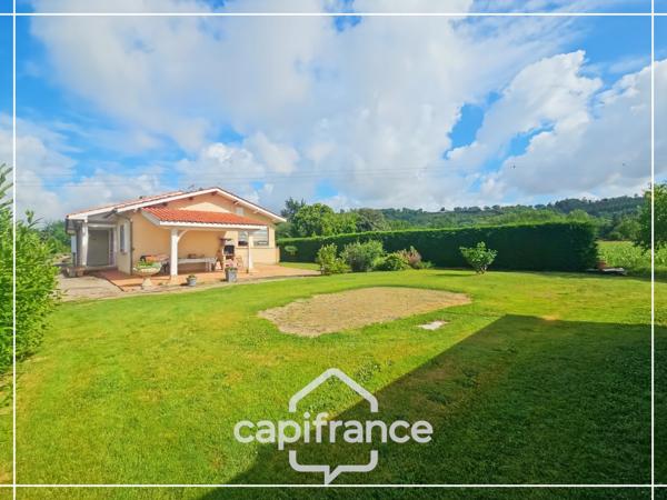 Belle maison familiale de 5 pièces, grand terrain piscinable à Valence d’agen, hangar
