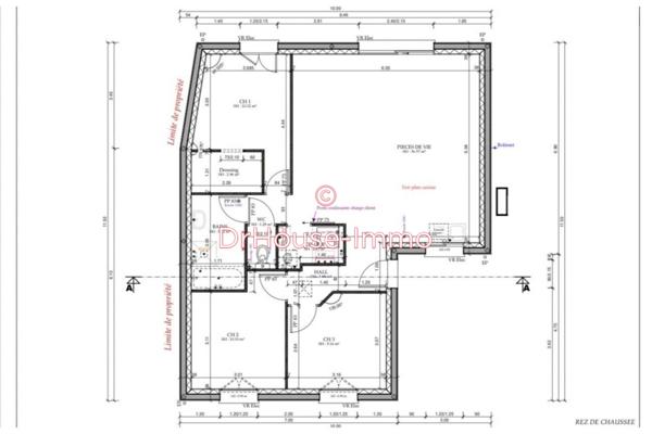 Maison à vendre 4 pièces de 83 m²